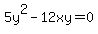 5y%5E2-12xy+=+0