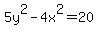 5y%5E2-4x%5E2=20+
