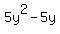 5y%5E2-5y
