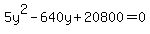 5y%5E2-640y%2B20800=0