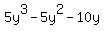5y%5E3+-+5y%5E2+-+10y