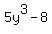 5y%5E3-8