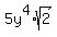 5y%5E4%2Asqrt%282%29
