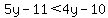 5y-11%3C4y-10