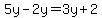 5y-2y=3y%2B2