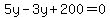 5y-3y%2B200=0