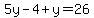 5y-4%2By=26