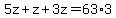 5z%2Bz%2B3z=63%2A3