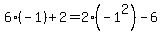 6%28-1%29+%2B+2+=+2%28-1%5E2%29+-+6