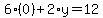 6%280%29%2B2%2Ay=12