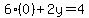 6%280%29%2B2y=4