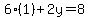 6%281%29%2B2y=8