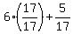 6%2817%2F17%29%2B5%2F17