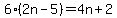 6%282n-5%29=4n%2B2