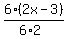 6%282x-3%29%2F%286%2A2%29
