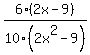 6%282x-9%29%2F10%282x%5E2-9%29