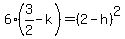 6%283%2F2-k%29=%282-h%29%5E2