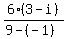 6%283-i%29%2F%289-%28-1%29%29