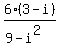 6%283-i%29%2F%289-i%5E2%29