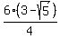 6%283-sqrt%285%29%29%2F4