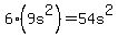 6%289s%5E2%29=54s%5E2