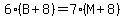 6%28B%2B8%29=7%28M%2B8%29