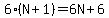 6%28N%2B1%29=6N%2B6