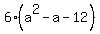 6%28a%5E2-a-12%29