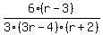 6%28r-3%29%2F3%283r-4%29%28r%2B2%29