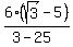 6%28sqrt%283%29-5%29%2F%283-25%29