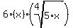 6%28x%29%28root+%284%2C+5+%2A+x%29%29