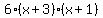 6%28x%2B3%29%28x%2B1%29