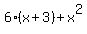 6%28x%2B3%29+%2B+x%5E2