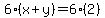 6%28x%2By%29=6%282%29