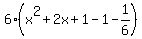 6%28x%5E2%2B2x%2B1-1-1%2F6%29
