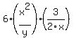 6%28x%5E2%2Fy%29%283%2F2x%29