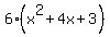 6%28x%5E2+%2B+4x+%2B+3%29