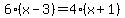 6%28x-3%29=4%28x%2B1%29