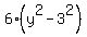 6%28y%5E2-3%5E2%29