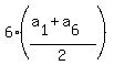 6%2A%28%28a%5B1%5D%2Ba%5B6%5D%29%2F2%29