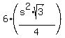 6%2A%28%28s%5E2%2Asqrt%283%29%29%2F4%29