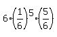 6%2A%281%2F6%29%5E5%2A%285%2F6%29