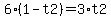 6%2A%281-t2%29=3%2At2
