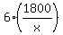 6%2A%281800%2Fx%29