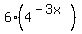 6%2A%284%5E%28-3x%29%29