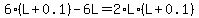 6%2A%28L%2B0.1%29+-+6L+=+2%2AL%2A%28L%2B0.1%29
