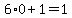 6%2A0%2B1=1