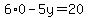 6%2A0-5y=20