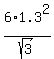 6%2A1.3%5E2%2Fsqrt%283%29