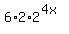 6%2A2%2A2%5E%284x%29